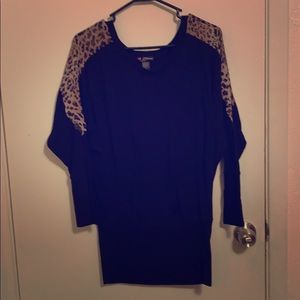 Black and cheetah longsleeve